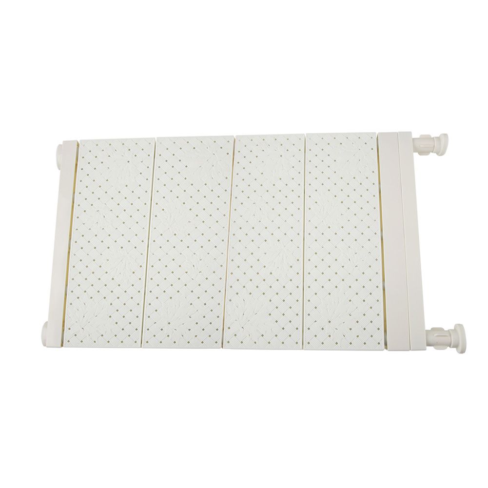 Upgraded Adjustable Storage Rack Space Saving Compartment Collecting Shelf White 53-90cm