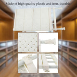 Upgraded Adjustable Storage Rack Space Saving Compartment Collecting Shelf White 53-90cm