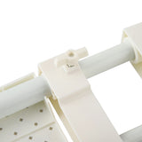 Upgraded Adjustable Storage Rack Space Saving Compartment Collecting Shelf White 53-90cm