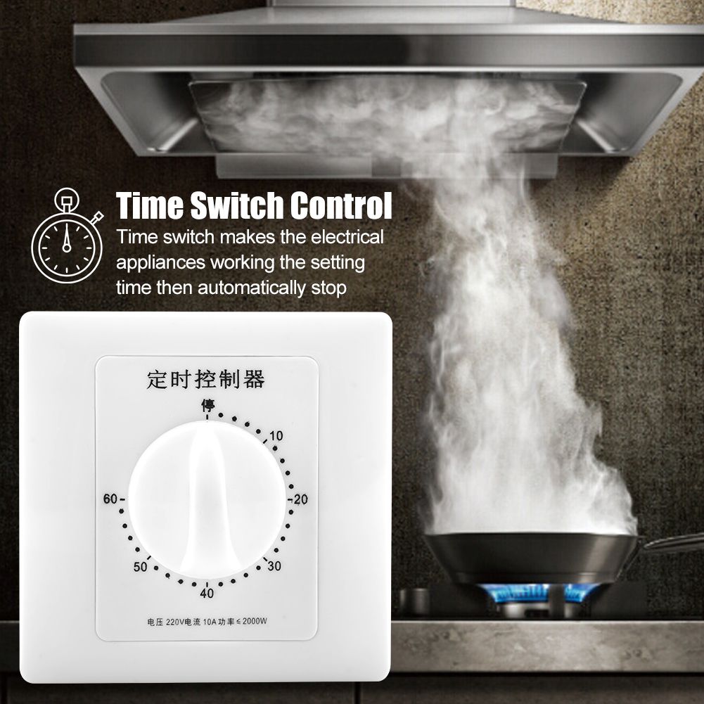 220V Water Pump Timer Mechanical Countdown Indoor Intelligent Time Switch Control