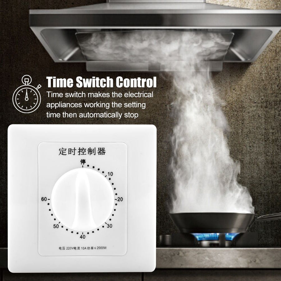 220V Water Pump Timer Mechanical Countdown Indoor Intelligent Time Switch Control