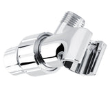 Chrome Plating 3-Way Shower Head Diverter Shower Arm Mounted Bracket Bathroom Accessories
