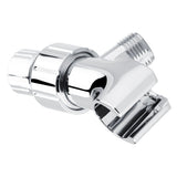 Chrome Plating 3-Way Shower Head Diverter Shower Arm Mounted Bracket Bathroom Accessories - 45-Degree Angle