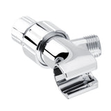 Chrome Plating 3-Way Shower Head Diverter Shower Arm Mounted Bracket Bathroom Accessories - Close-Up Angle