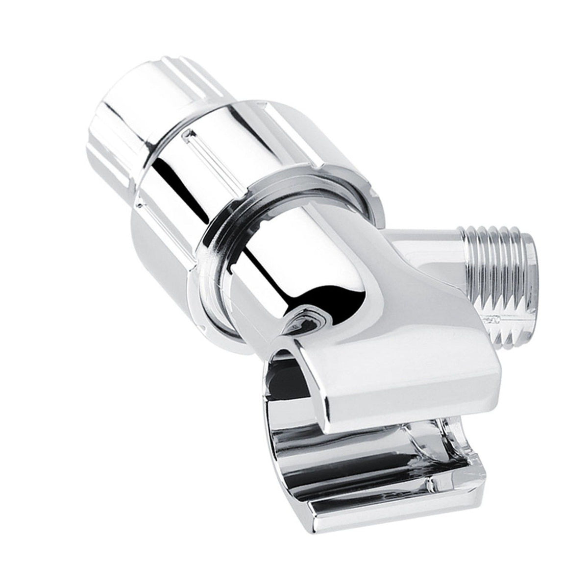 Chrome Plating 3-Way Shower Head Diverter Shower Arm Mounted Bracket Bathroom Accessories