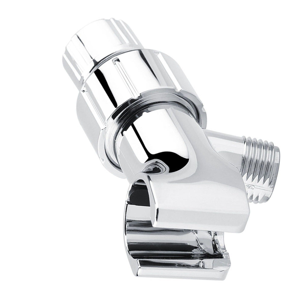 Chrome Plating 3-Way Shower Head Diverter Shower Arm Mounted Bracket Bathroom Accessories