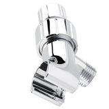 Chrome Plating 3-Way Shower Head Diverter Shower Arm Mounted Bracket Bathroom Accessories