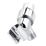 Chrome Plating 3-Way Shower Head Diverter Shower Arm Mounted Bracket Bathroom Accessories