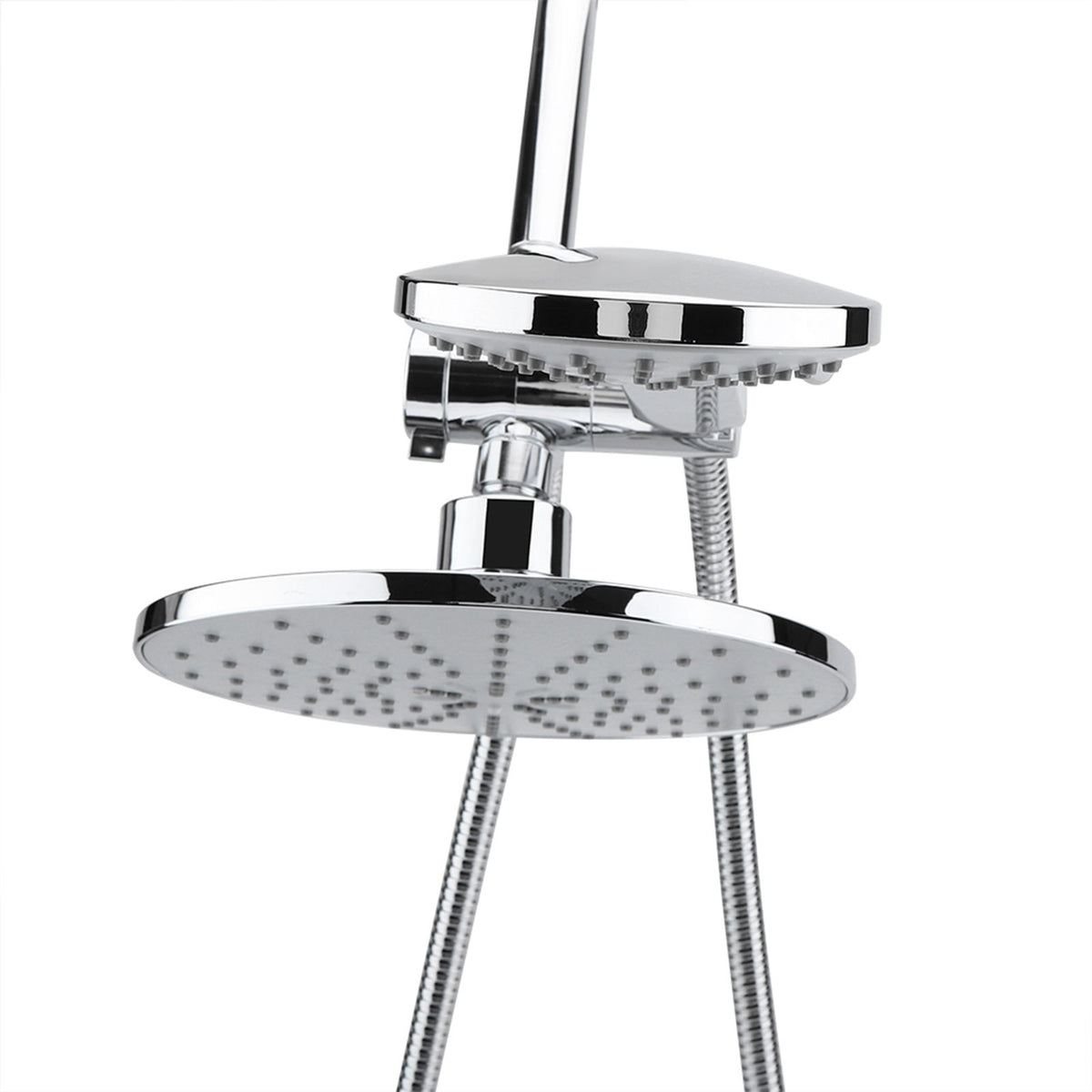 Chrome Plate High Pressure 3 Way Multi Setting Rainfall Style Dual Handheld Shower Head Combo