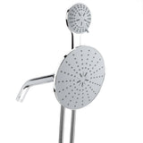 Chrome Plate High Pressure 3 Way Multi Setting Rainfall Style Dual Handheld Shower Head Combo