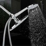 Chrome Plate High Pressure 3 Way Multi Setting Rainfall Style Dual Handheld Shower Head Combo