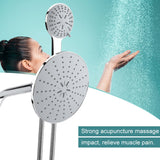 Chrome Plate High Pressure 3 Way Multi Setting Rainfall Style Dual Handheld Shower Head Combo
