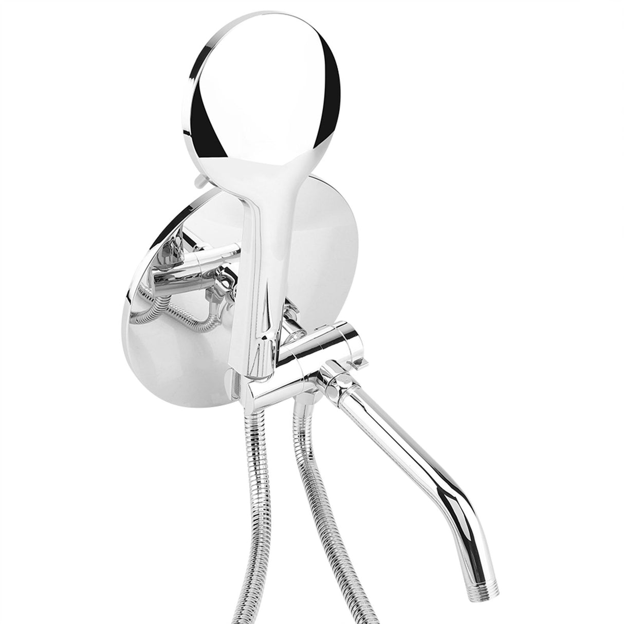 Chrome Plate High Pressure 3 Way Multi Setting Rainfall Style Dual Handheld Shower Head Combo