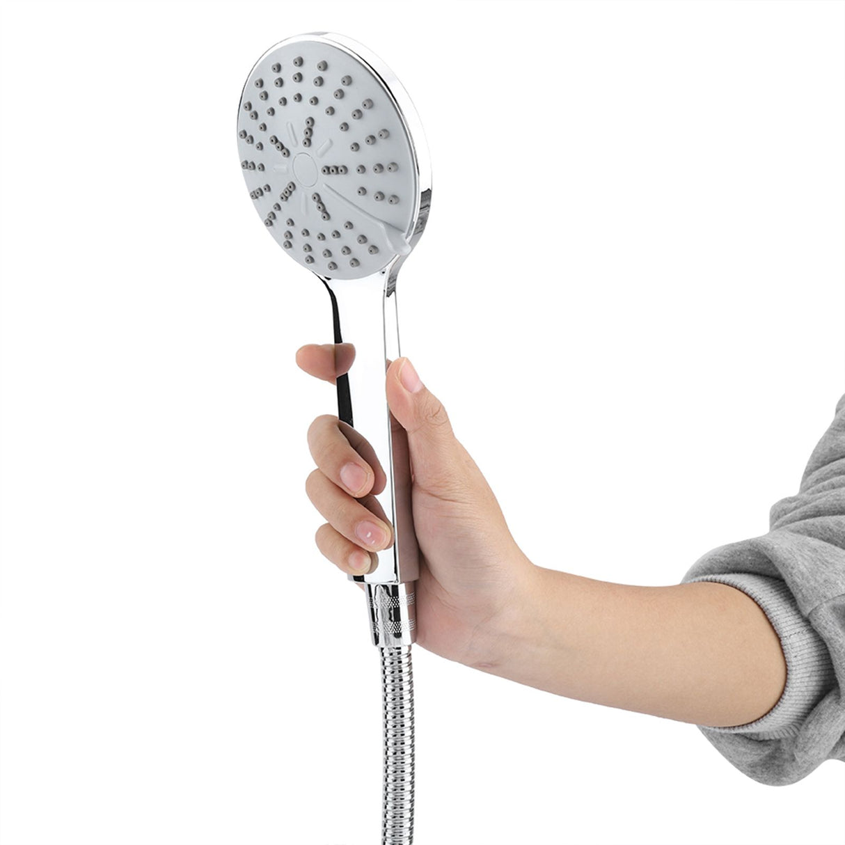 Chrome Plate High Pressure 3 Way Multi Setting Rainfall Style Dual Handheld Shower Head Combo