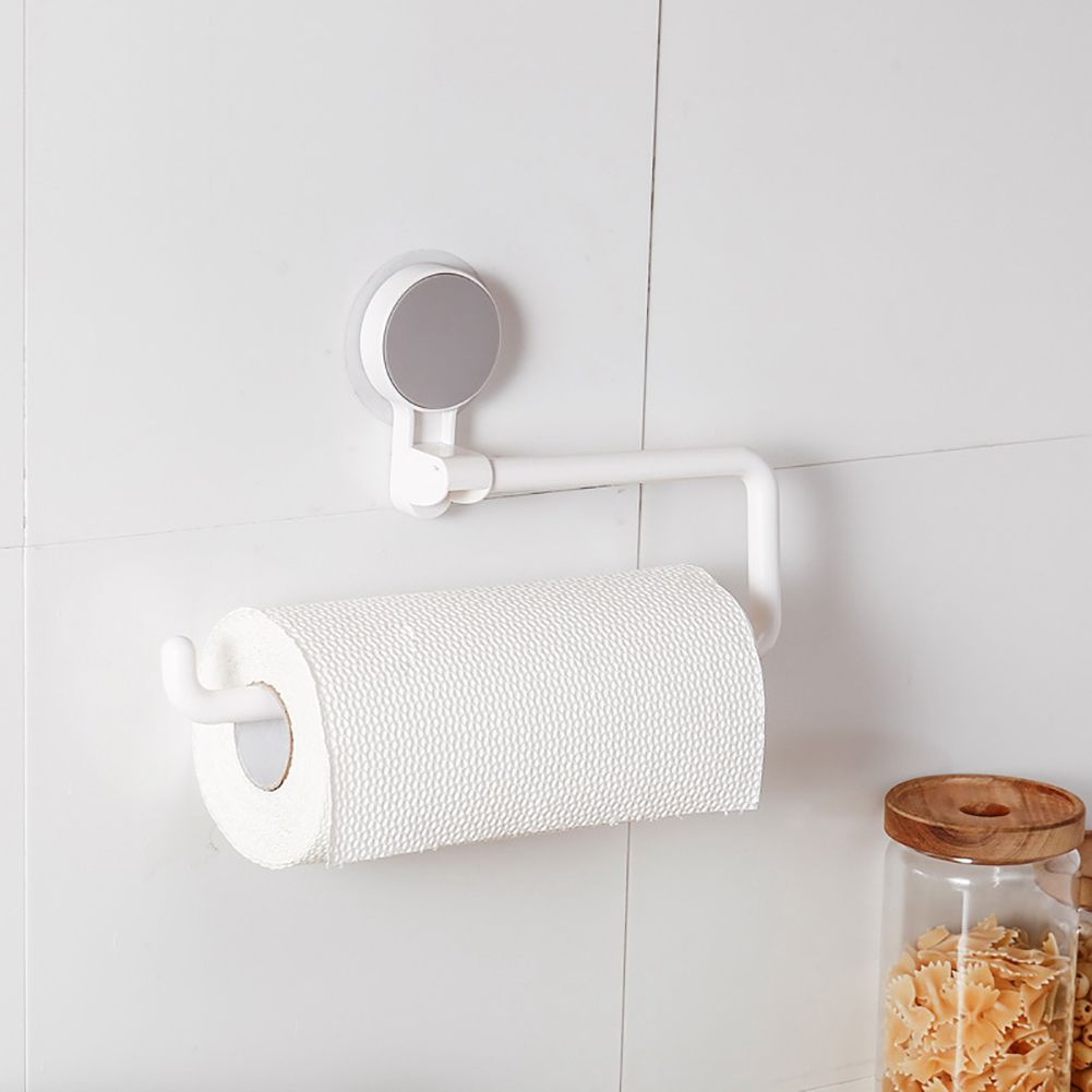 Adhesive Paper Towel Holder Bathroom Kitchen Roll Rack Storage Holder Roll Paper Rack