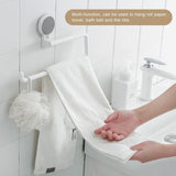 Adhesive Paper Towel Holder Bathroom Kitchen Roll Rack Storage Holder Roll Paper Rack - Rear View