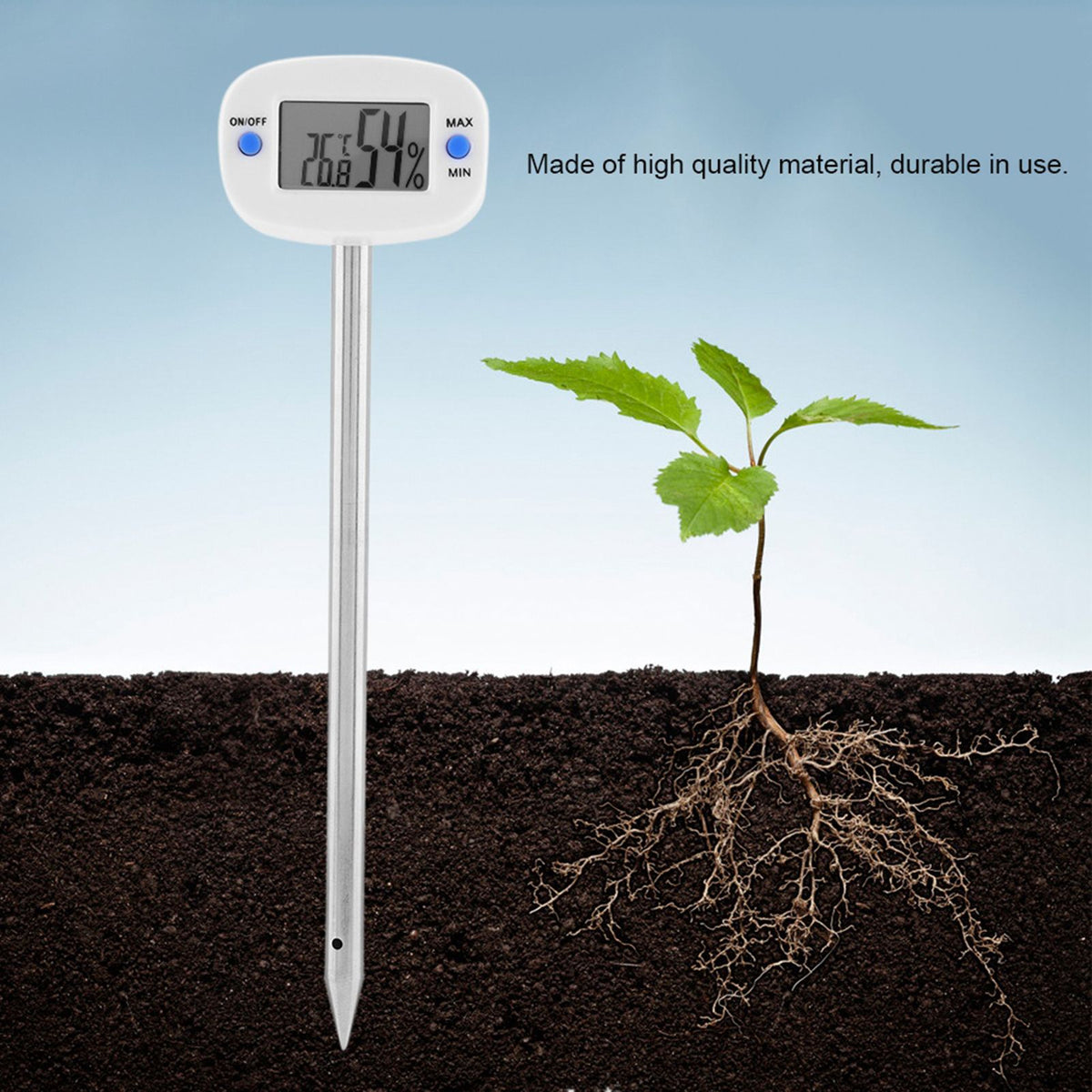 TA290 Digital Soil Hygrometer Moisture Meter Temperature Humidity Tester with Probe