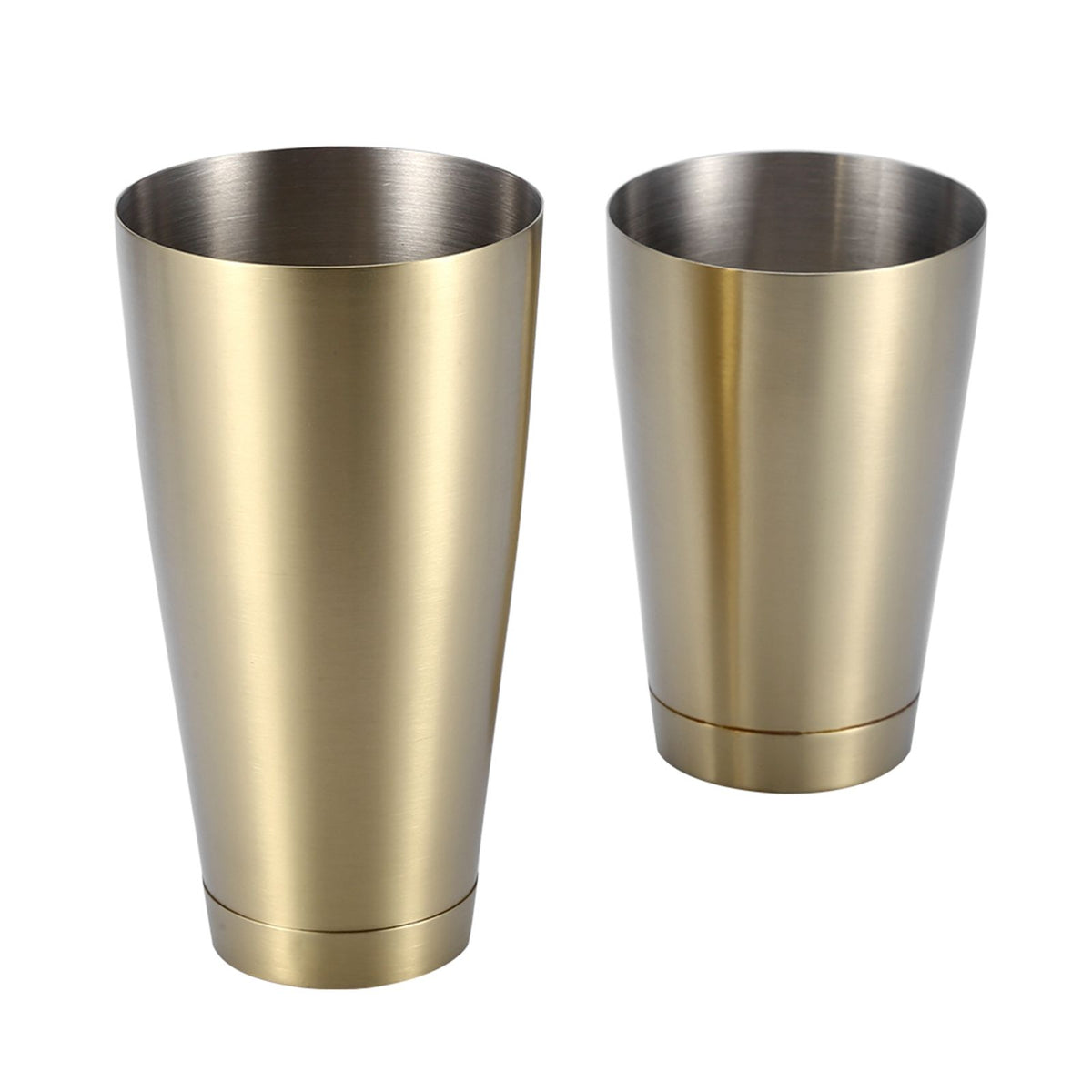 Stainless Steel Sturdy Durable Cocktail Cup Shaker Bar Home Kitchen Tool(Titanium Golden)