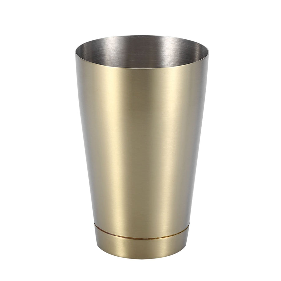 Stainless Steel Sturdy Durable Cocktail Cup Shaker Bar Home Kitchen Tool(Titanium Golden)