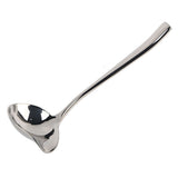 Stainless Steel Sauce Drizzle Spoon with Spout Sugar Spoon Cooking Utensil Tool - Front View