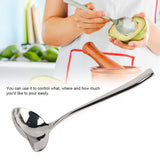 Stainless Steel Sauce Drizzle Spoon with Spout Sugar Spoon Cooking Utensil Tool