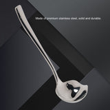 Stainless Steel Sauce Drizzle Spoon with Spout Sugar Spoon Cooking Utensil Tool