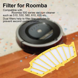 6 PCS Replacement Filter for Roomba 510 530 580 610 625 Vacuum Cleaner - Close-Up Angle
