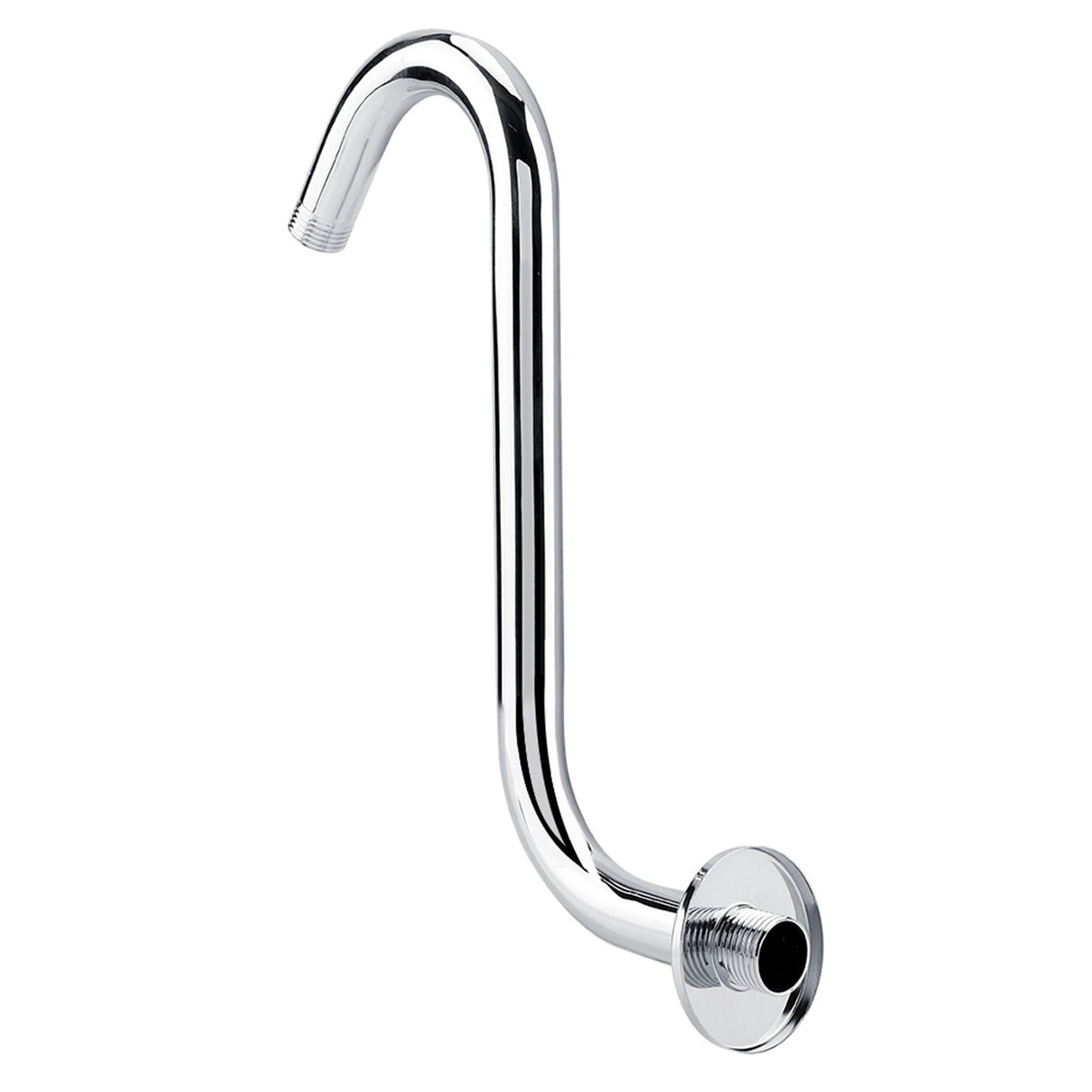 Bathroom Accessory 8inch 201 Stainless Steel High Rise S-Curved Shower Extension Arm