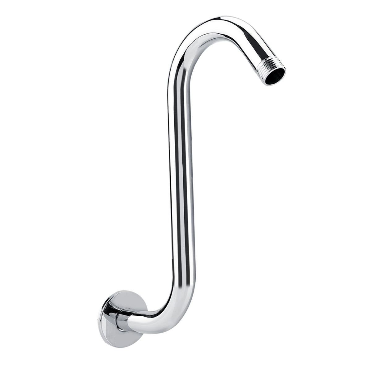 Bathroom Accessory 8inch 201 Stainless Steel High Rise S-Curved Shower Extension Arm