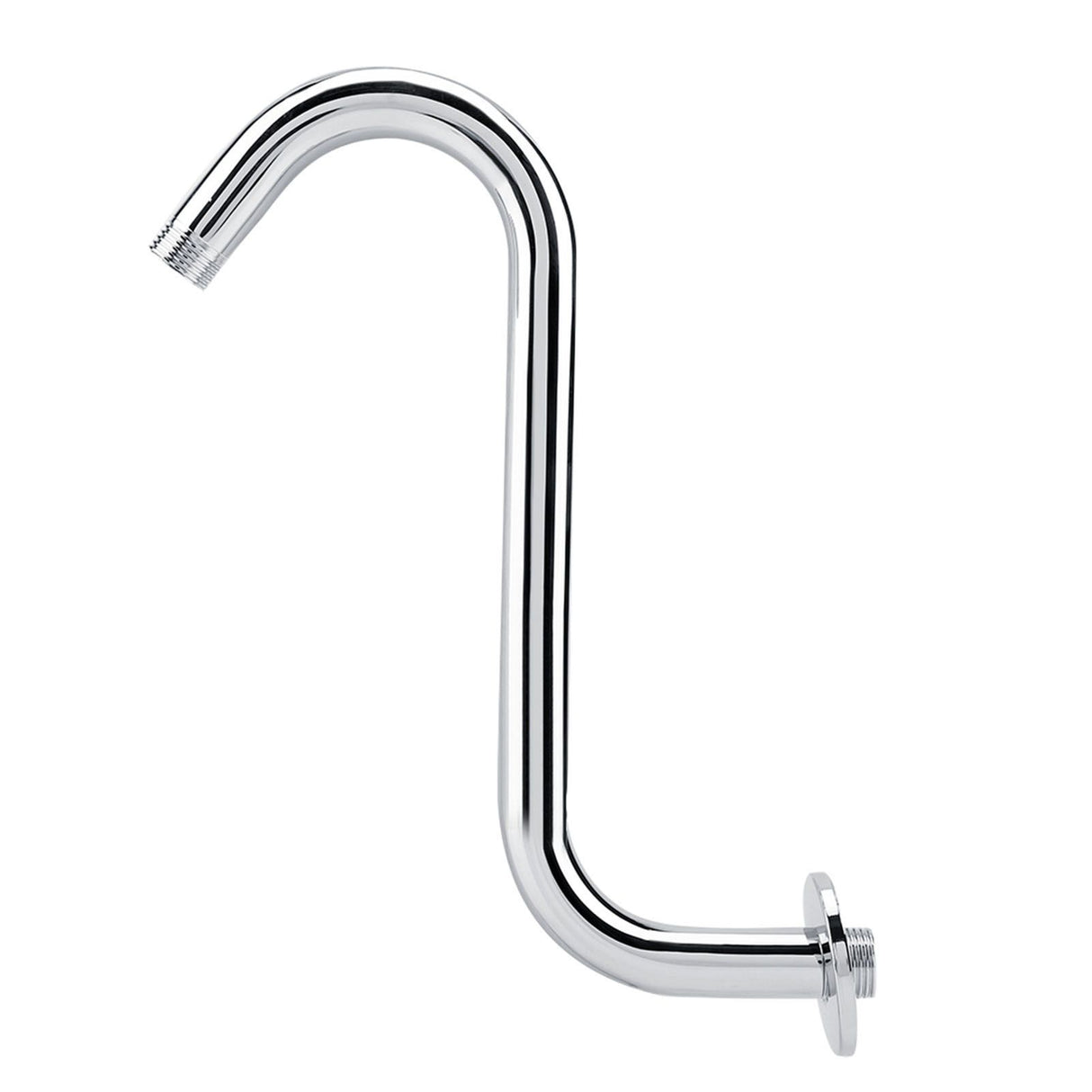 Bathroom Accessory 8inch 201 Stainless Steel High Rise S-Curved Shower Extension Arm