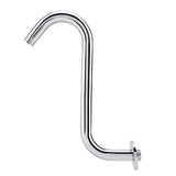 Bathroom Accessory 8inch 201 Stainless Steel High Rise S-Curved Shower Extension Arm