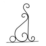 Iron Plant Hanger Wall Hanging Bracket Flower Hook for Home Garden Decoration 25*21cm(Black)