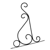 Iron Plant Hanger Wall Hanging Bracket Flower Hook for Home Garden Decoration 25*21cm(Black)