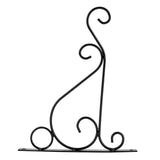 Iron Plant Hanger Wall Hanging Bracket Flower Hook for Home Garden Decoration 25*21cm(Black)