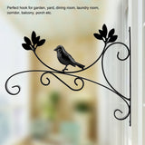 Iron Wall Hanging Bracket Plant Hanger Flower Pot Hook for Home Garden Decor - Close-Up Angle