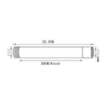 Bathroom Accessory 8inch Round 201 Stainless Steel Shower Extension Tube With Chrome Plating