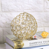 Crystal Tea Light Candle Holders Wedding Decor Table Centerpieces (Gold Diameter 12cm)