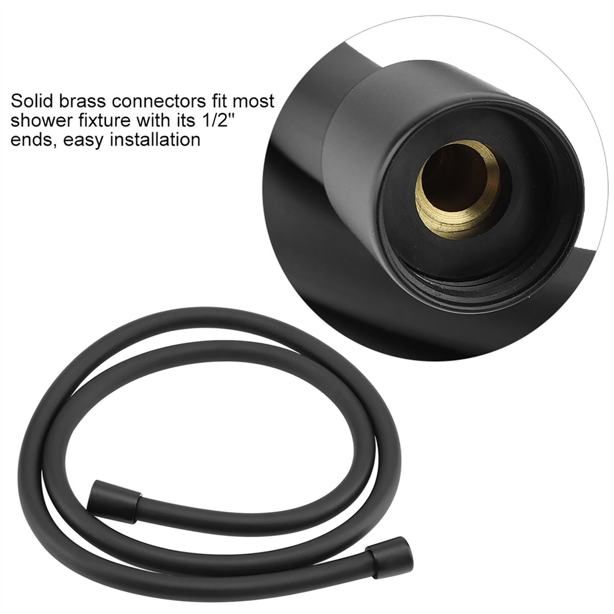 Kink Free Shower Hose 60 Inches for Hand Held Showerhead Shower Hose Replacement