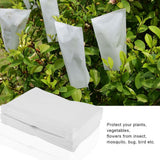 100 PCS Garden Pollination Parchment Bags Mosquito Bug Net Protective Bags for Plant Flower - 45-Degree Angle