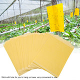50Pcs Double sided Mosquito Glue Board Traps Pest Sticky Board Fly Insects Catcher Killer - 45-Degree Angle