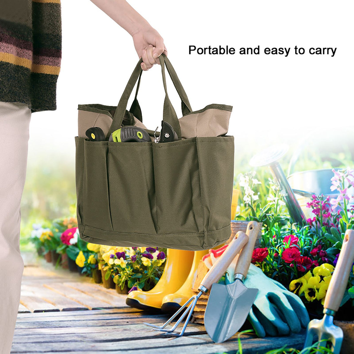 Multifunctional Sturdy Durable Portable Storage Bag for Garden Hand Tool