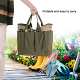 Multifunctional Sturdy Durable Portable Storage Bag for Garden Hand Tool - Side View