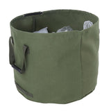 Portable Waterproof Reusable Canvas Garden Lawn Leaf Trash Waste Bag Container Storage Tote