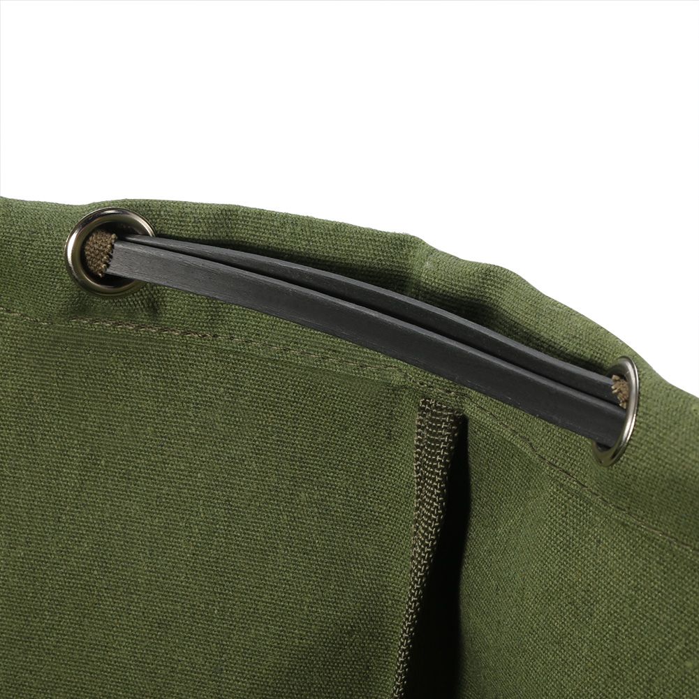 Portable Waterproof Reusable Canvas Garden Lawn Leaf Trash Waste Bag Container Storage Tote