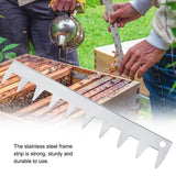 Beehive Frame Stainless Steel Strip Spacer Beekeeper Beekeeping Tool Equipment - Rear View