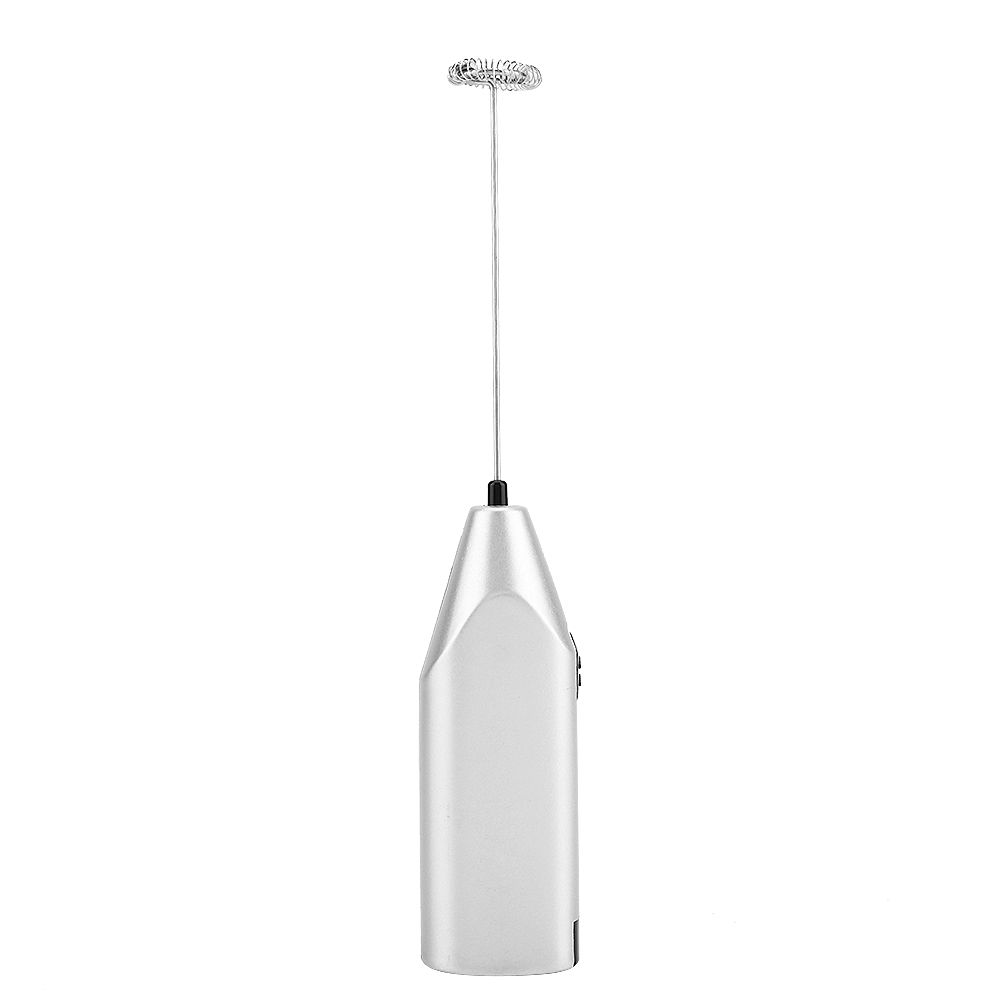 Handheld Milk Frother Electric Foam Maker for Coffee Lattes Eggs Drink Mixer(Silver)