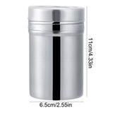 Stainless Steel Durable Spice Jar Season Coffee Bottle Kitchen Tool(L)
