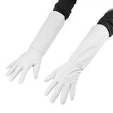 Rose Pruning Gardening Leather Gloves Wearproof Puncture Proof Long Work Glove(White M) - Extra Image