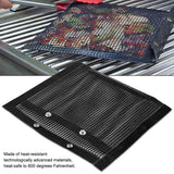 NOn Stick BBQ Bake Bag Heat resistant Mesh Grilling Bag Outdoor Panic Tool (L) - Rear View