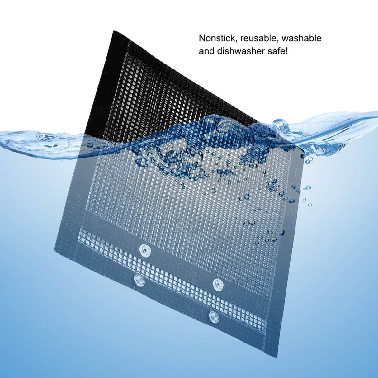 NOn Stick BBQ Bake Bag Heat resistant Mesh Grilling Bag Outdoor Panic Tool (L)